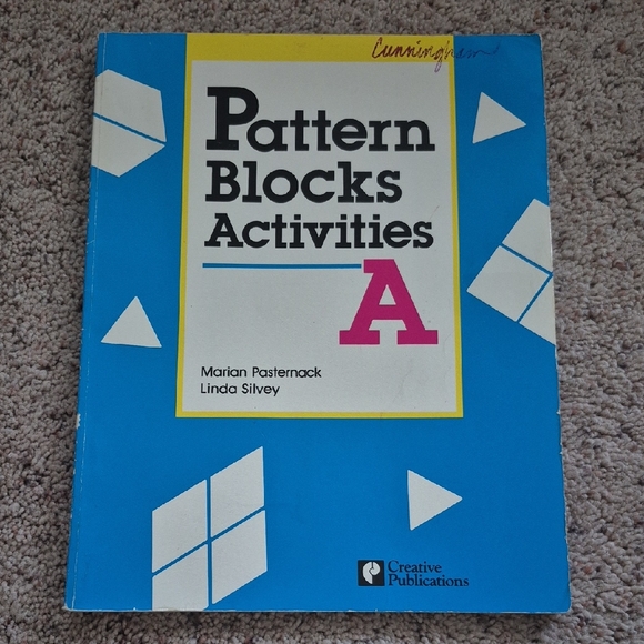 Vintage Other - 70s PATTERN BLOCKS ACTIVITIES A Math Manipulatives Workbook HOMESCHOOL Grade 4-6